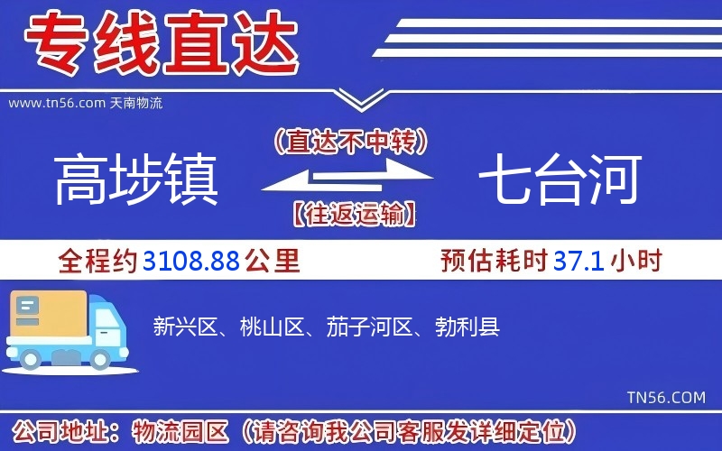 高埗鎮到七臺河物流公司